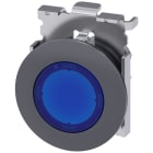 SIEMENS - SIE3SU10610JD500AA0 Pulsante, illuminato, come indicatore luminoso, 30 mm, rotondo, in metallo opaco, colore blu
