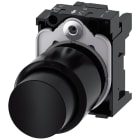 SIEMENS - SIE3SU12000FB100AA0 Pulsante, 22 mm, rotondo, in plastica, colore nero, bottone