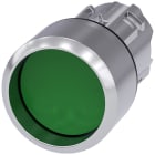 SIEMENS - SIE3SU10500CB400AA0 Pulsante, 22 mm, rotondo, in metallo lucido, colore verde, ghiera