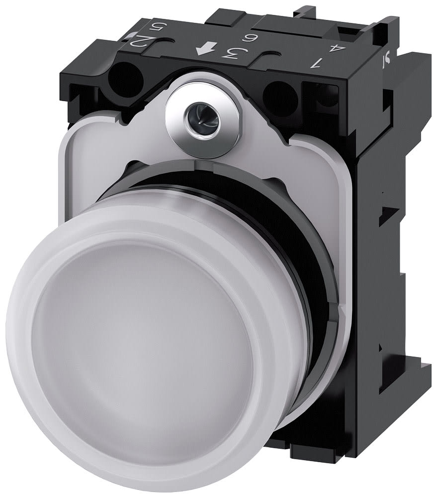 SIEMENS - SIE3SU11066AA601AA0 IND.LUM.BIANCO LENTE LISCIA LED 230V AC