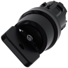 SIEMENS - SIE3SU10004HF210AA0 Selettore a chiave O.M.R., 22 mm, rotondo, in plastica, colore nero, estrazione chiave I