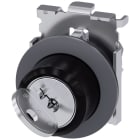 SIEMENS - SIE3SU10604LF110AA0 Selettore a chiave RONIS, rotondo, in metallo opaco, estrazione chiave O+I, SB31, 421, 455