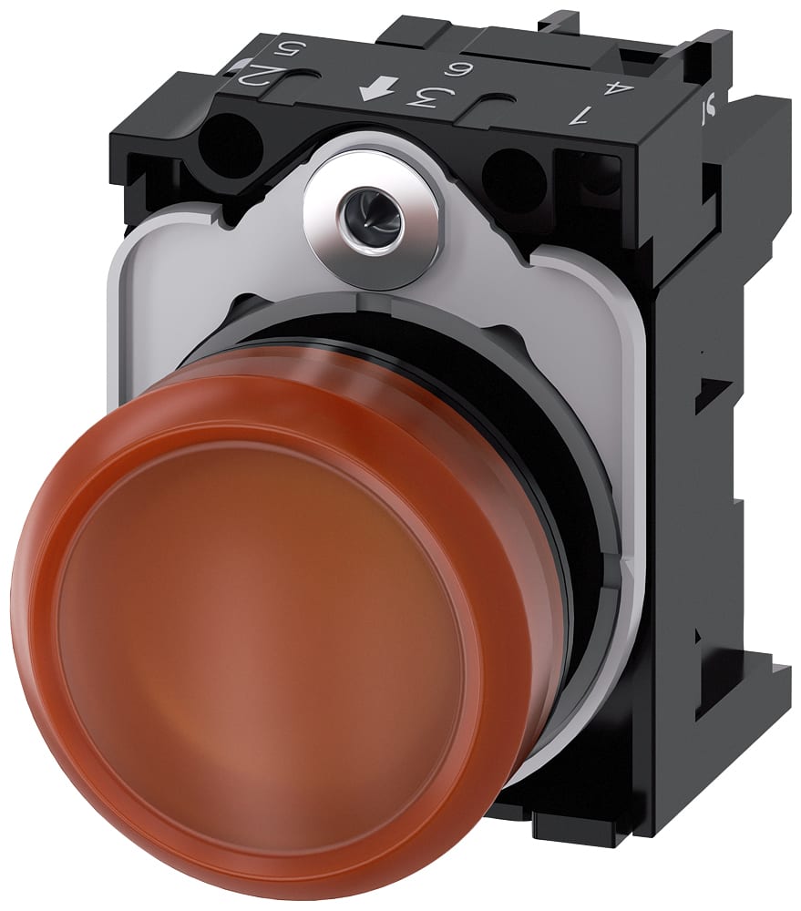 SIEMENS - SIE3SU11036AA001AA0 IND.LUM.AMBRA.LENTE LISCIA. LED 110V AC