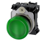 SIEMENS - SIE3SU11026AA401AA0 IND.LUM.VERDE LENTE LISCIA LED 24V UC