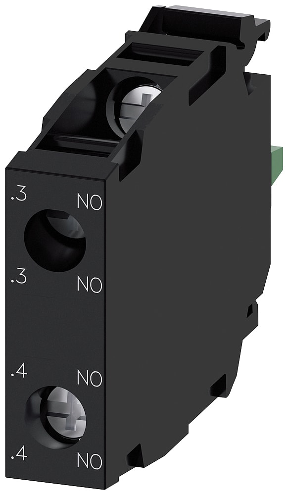 SIEMENS - SIE3SU14001AA101NA0 Modulo di contatti con 2 contatti, 2NO, contatti dorati, morsetti a vite