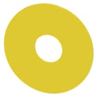 SIEMENS - SIE3SU19000BB310AA0 Disco targhetta per arresto di emergenza, colore giallo, diametro esterno 75 mm, diametro interno 22,5 mm