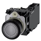SIEMENS - SIE3SU11020AB701FA0 PULS.LUM.PLAST.TRASP MOMEN.1NO+1NC LED24