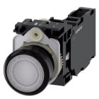 SIEMENS - SIE3SU11030AB601FA0 PULS.LUM.PLAST.BIANC MOMEN.1NO+1NC LED11