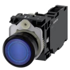 SIEMENS - SIE3SU11060AB501FA0 PULS.LUM.PLAST.BLU MOMENT 1NO+1NC LED230