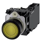 SIEMENS - SIE3SU11020AB301FA0 PULS.LUM.PLAST.GIAL.MOMENT 1NO+1NC LED24