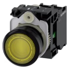 SIEMENS - SIE3SU11030AB301BA0 PULS.LUM.PIATTO GIALLO LED 110V AC 1NA