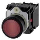 SIEMENS - SIE3SU11060AB201CA0 PULS.LUM.PIATTO ROSSO LED 230V AC 1NC