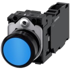 SIEMENS - SIE3SU11000AB501FA0 PULS.PIATTO MOMENT.PLAST.BLU 1NO+1NC VIT