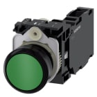 SIEMENS - SIE3SU11000AB401FA0 PULS. MOMENT.PLAST.VERDE 1NO+1NC VITE