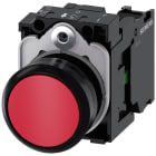 SIEMENS - SIE3SU11000AB201BA0 Pulsante, 22 mm, rotondo, in plastica, colore rosso, bottone, 1NO