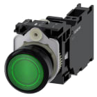 SIEMENS - SIE3SU11030AB403FA0 PULS.LUM.PLAST.VERD.MOMENT 1NO+1NC LED11