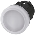 SIEMENS - SIE3SU10016AA600AA0 Indicatore luminoso, 22 mm, rotondo, in plastica, colore bianco, gemma, liscia