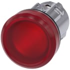 SIEMENS - SIE3SU10516AA200AA0 Indicatore luminoso, 22 mm, rotondo, in metallo lucido, colore rosso, gemma, liscia