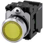 SIEMENS - SIE3SU11520AB303BA0 PULS.LUM. GIALLO MOLLA LED 24VUC 1NA