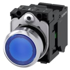 SIEMENS - SIE3SU11530AB503BA0 PULS.LUM.PIATTO BLU MOLLA 110V AC 1NA