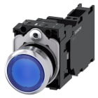 SIEMENS - SIE3SU11520AB503FA0 PULS.LUM.MET.BLU MOMENT 1NO+1NC LED24V M