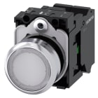 SIEMENS - SIE3SU11520AB603BA0 PULS.LUM. BIANCO MOLLA LED 24VUC 1NA