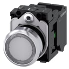SIEMENS - SIE3SU11530AB703BA0 PULS.LUM.PIATTO TRASP.MOLLA 110V AC 1NA