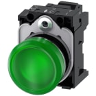 SIEMENS - SIE3SU11526AA403AA0 IND.LUM.VERDE LENTE LISC.MOLL.LED 24V UC