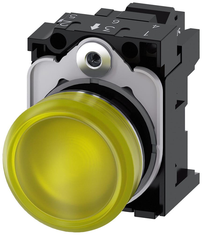 SIEMENS - SIE3SU11566AA303AA0 IND.LUM.GIALL.LENTE LISC.MOLL.LED 230V A