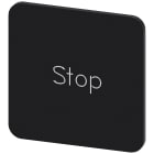SIEMENS - SIE3SU19000AF160DS0 Targhetta identificativa 22 x 22 mm, colore nero, iscrizione: Stop