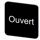 SIEMENS - SIE3SU19000AF160GJ0 TARGH.ADES. NERA 22X22MM SCRIT. OUVERT