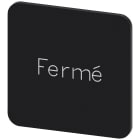 SIEMENS - SIE3SU19000AF160GK0 Targhetta identificativa 22 x 22 mm, colore nero, iscrizione: FERME