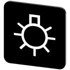 SIEMENS - SIE3SU19000AF160RX0 Targhetta identificativa 22 x 22 mm, colore nero, iscrizione: Beleuchtung