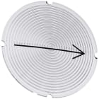 SIEMENS - SIE3SU19000AB710QR0 Inserto piatto per pulsante luminoso, rotondo, colore opalescente, simbolo: Direzione freccia a destra