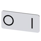 SIEMENS - SIE3SU19000AC810QG0 TARGH.ADES. ARG. 12,5X27MM SIMB O I