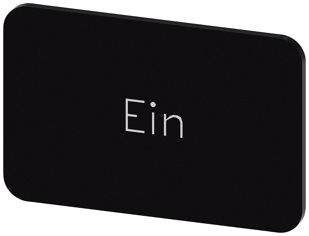 SIEMENS - SIE3SU19000AD160AB0 TARGH.ADES. NERA 17,5X27MM SCRIT. EIN