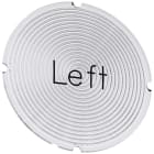 SIEMENS - SIE3SU19000AB710DR0 Inserto piatto per pulsante luminoso, rotondo, colore opalescente, iscrizione: Links