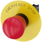 SIEMENS - SIE3SU11001HB201CG0 Pulsante a fungo di ARRESTO DI EMERGENZA, 22 mm, rotondo, in plastica, colore rosso, 1NC