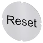 SIEMENS - SIE3SU19000AB710DU0 Inserto piatto per pulsante luminoso, rotondo, colore opalescente, iscrizione: Reset