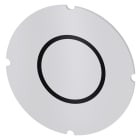 SIEMENS - SIE3SU19000AB710QA0 Inserto piatto per pulsante luminoso, rotondo, colore opalescente, simbolo: O*