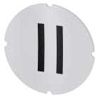 SIEMENS - SIE3SU19000AB710QC0 Inserto piatto per pulsante luminoso, rotondo, colore opalescente, simbolo: II*