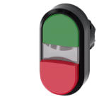 SIEMENS - SIE3SU10013BB420AA0 PULS.LUM.DOPPIO PIATTO VERDE-SPORG.ROSSO