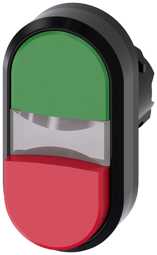 SIEMENS - SIE3SU10013BB420AA0 PULS.LUM.DOPPIO PIATTO VERDE-SPORG.ROSSO