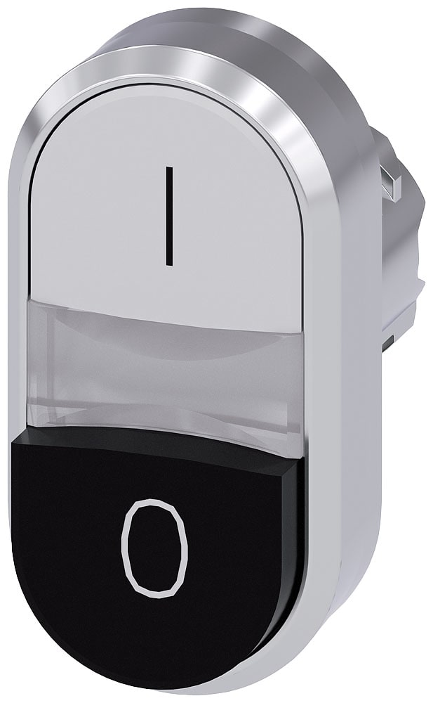 SIEMENS - SIE3SU10503BB610AK0 PULS. DOPPIO PIATT BIANCO-SPORG NERO I-O