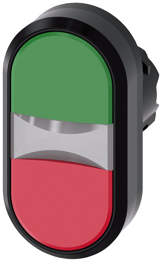 SIEMENS - SIE3SU10013AB420AA0 PULS.LUM.DOPPIO PIATTO VERDE-ROSSO