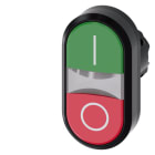 SIEMENS - SIE3SU10013AB420AK0 PULS.LUM.DOPPIO PIATTO VERDE-ROSSO I-O