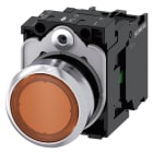 SIEMENS - SIE3SU11520AB001BA0 PULS.LUM.PIATTO AMBRA LED 24V UC 1NA
