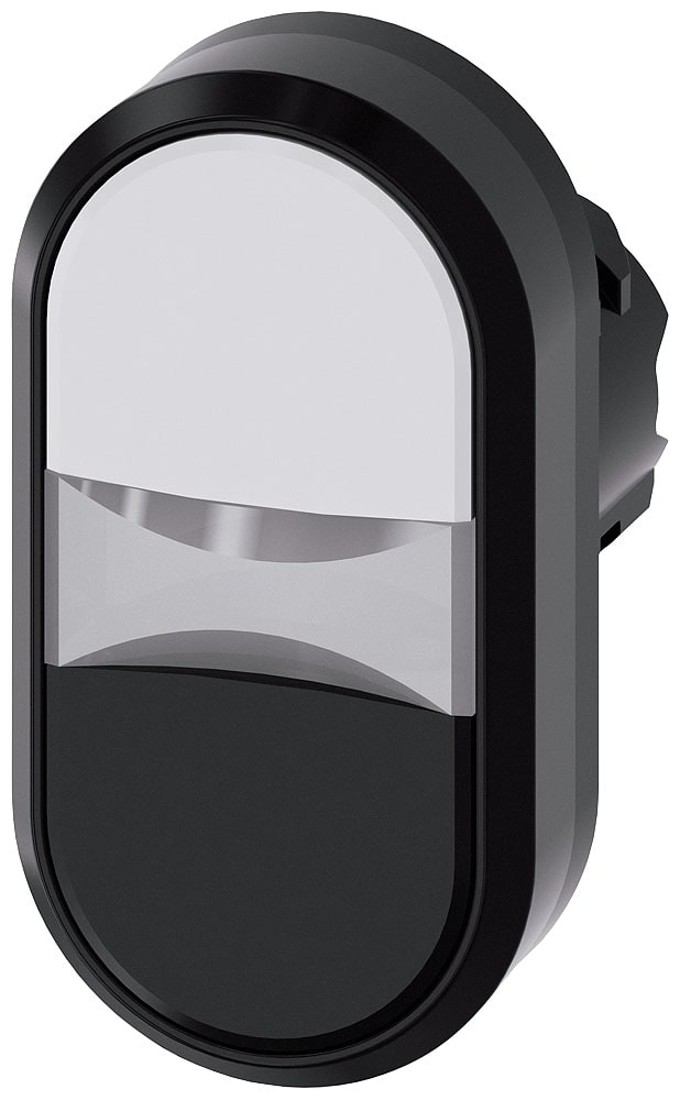 SIEMENS - SIE3SU10013AB610AA0 PULS.LUM.DOPPIO PIATTO BIANCO-NERO