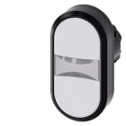 SIEMENS - SIE3SU10013AB660AA0 PULS.LUM.DOPPIO PIATTO BIANCO-BIANCO