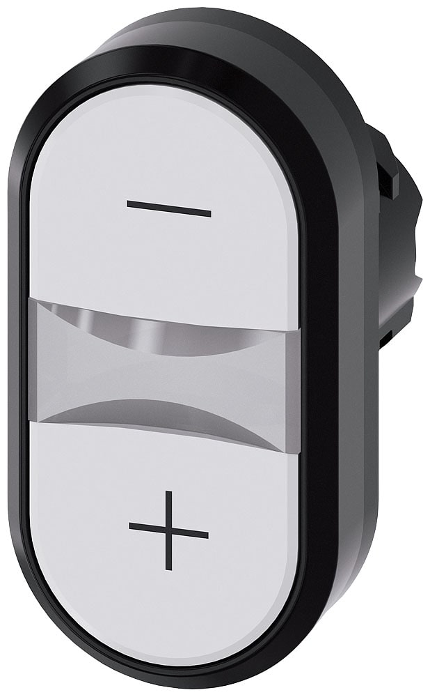 SIEMENS - SIE3SU10013AB660AL0 PULS.LUM.DOPPIO PIATTO BIANCO-BIANCO +,